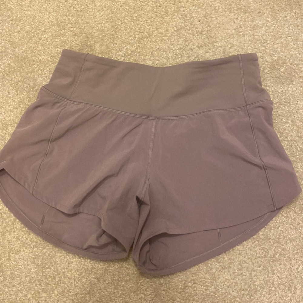 smoked mulberry Lululemon 4 inch speed ups